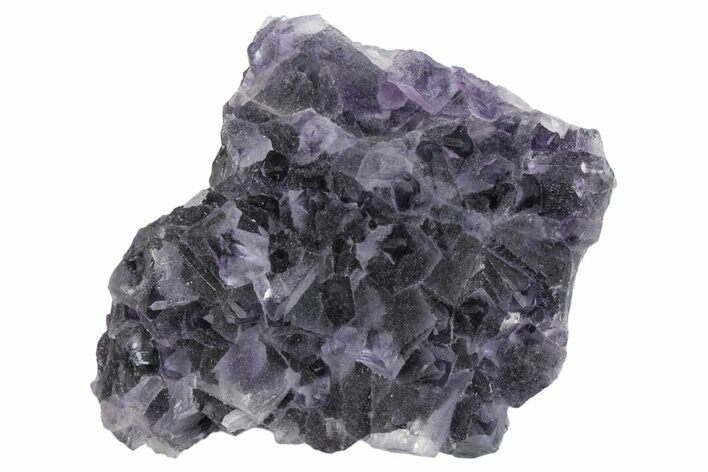 Deep Purple Octahedral Fluorite Crystal Cluster - China #364675